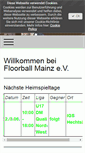 Mobile Screenshot of floorball-mainz.de