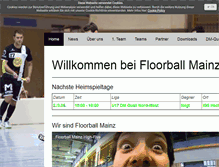 Tablet Screenshot of floorball-mainz.de